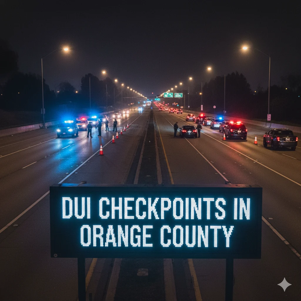 DUI Checkpoints Near Me in Orange County