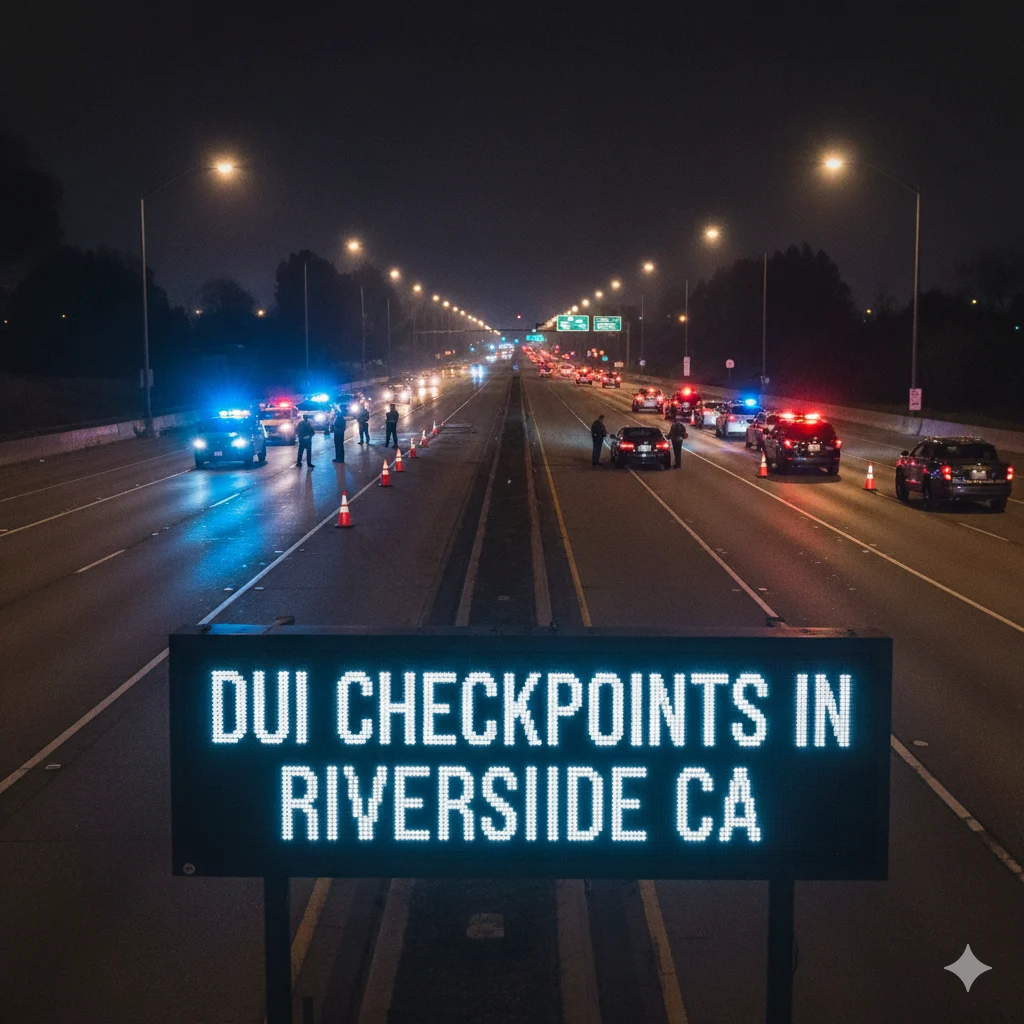 DUI Checkpoints Near Me in Riverside CA