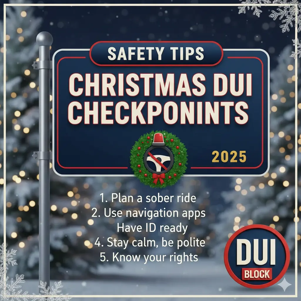 Safety Tips for Christmas DUI Checkpoints 2025